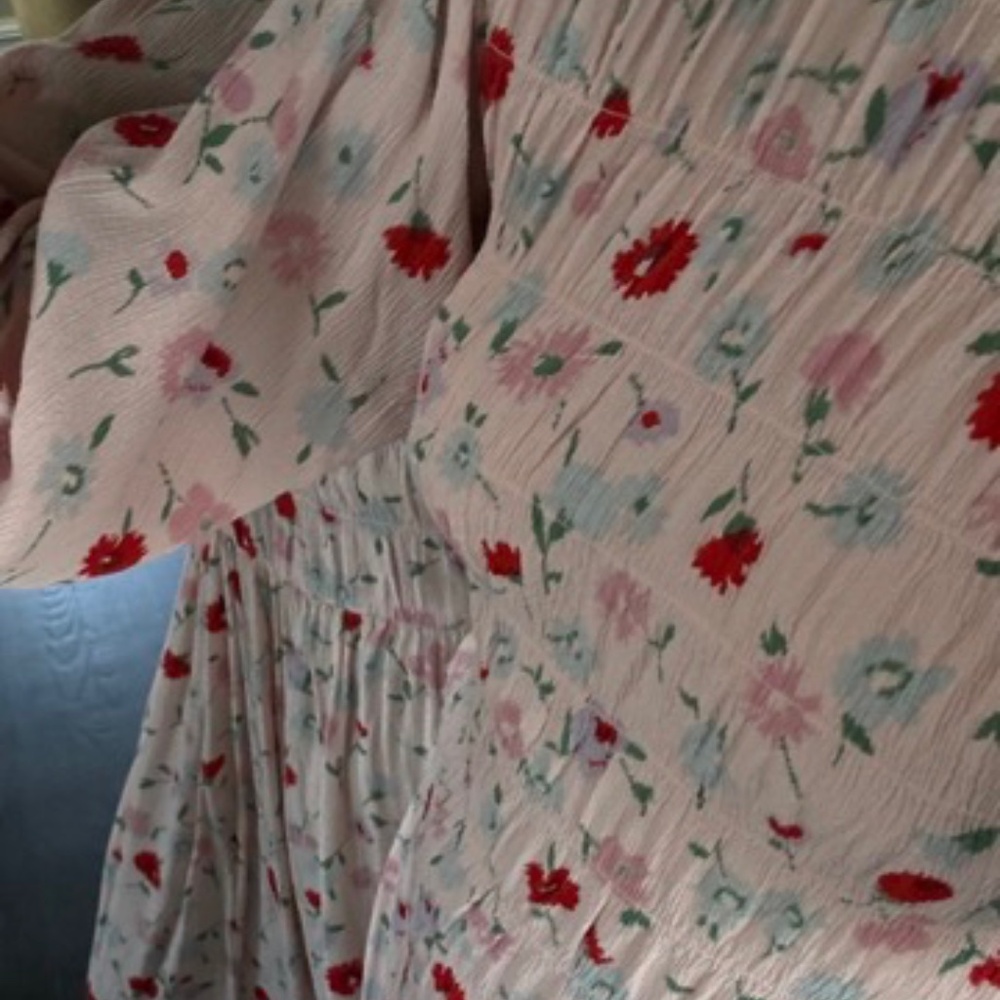 Samsoe Samsoe Womens Sarami Pink Garden Dress Sz L - Picture 5 of 10
